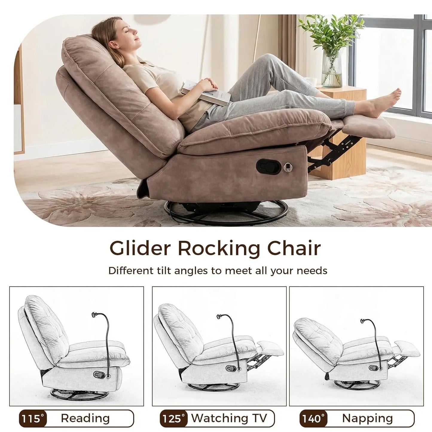 Swivel Rocker Recliner Chair
