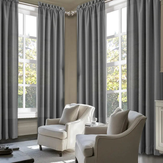 4pcs Light Filtering Curtains