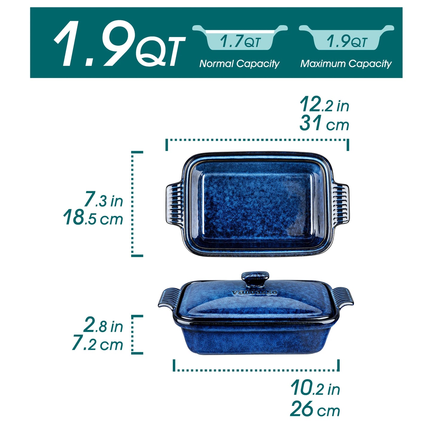 Vancasso Starry Blue Baking Dish