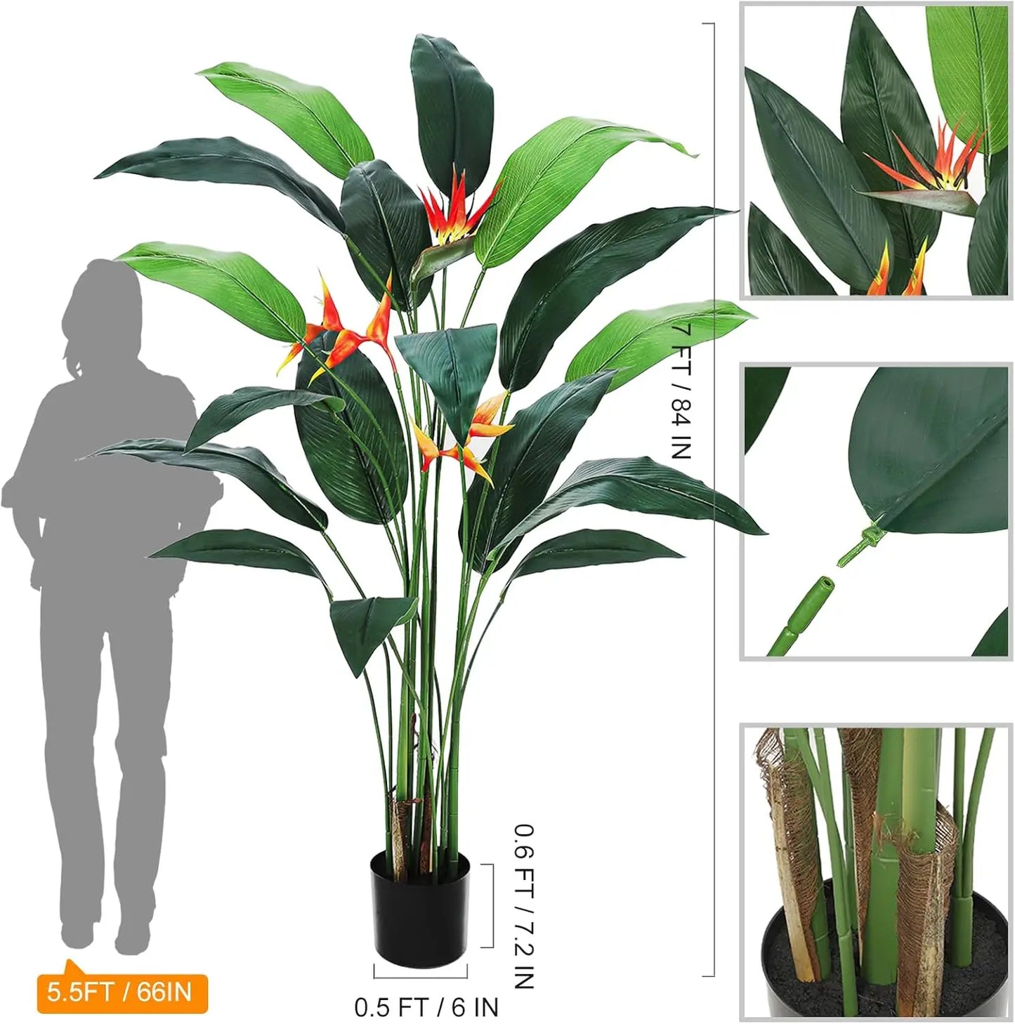 Artificial Bird of Paradise Plant