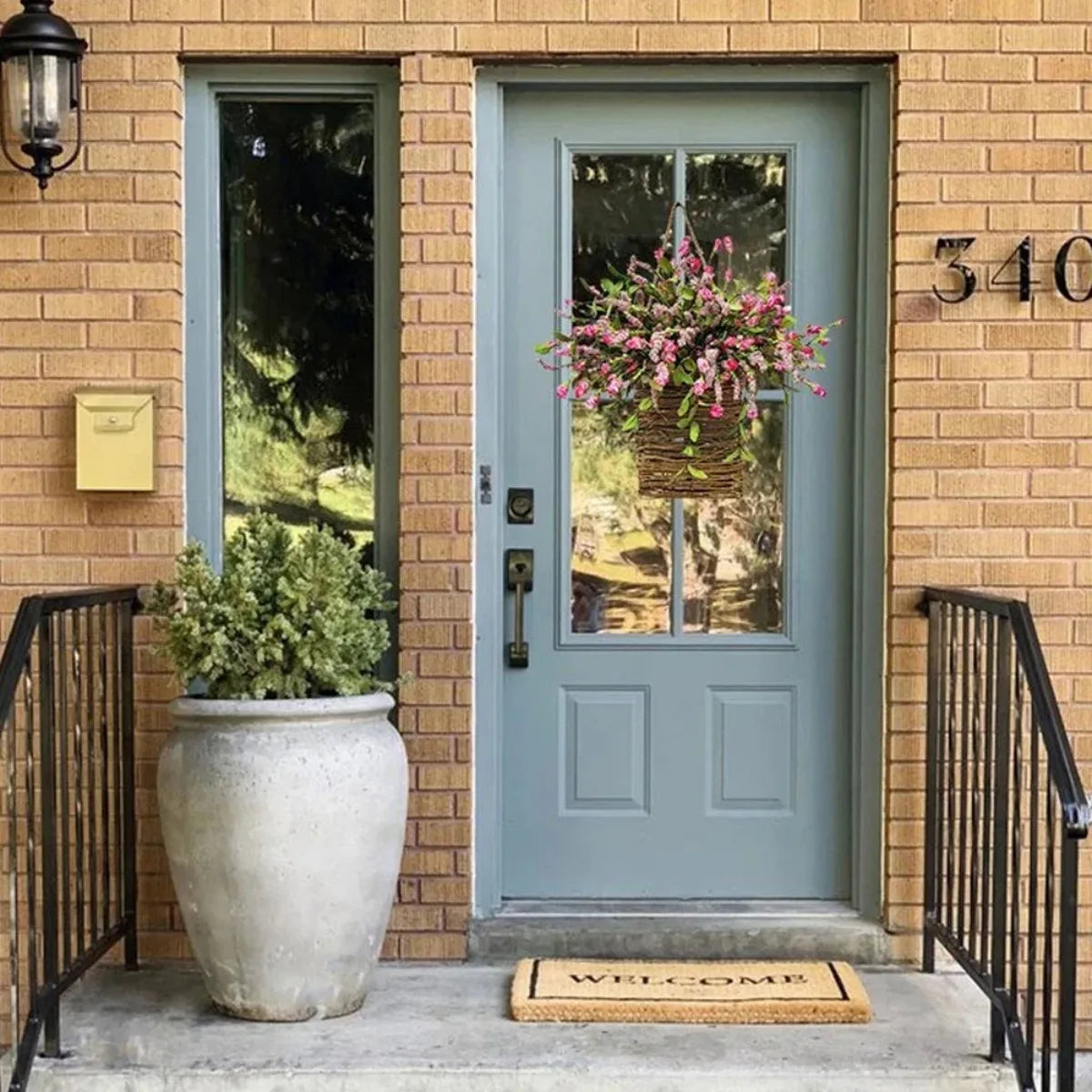 Wildflowers Hanging Basket Wreath