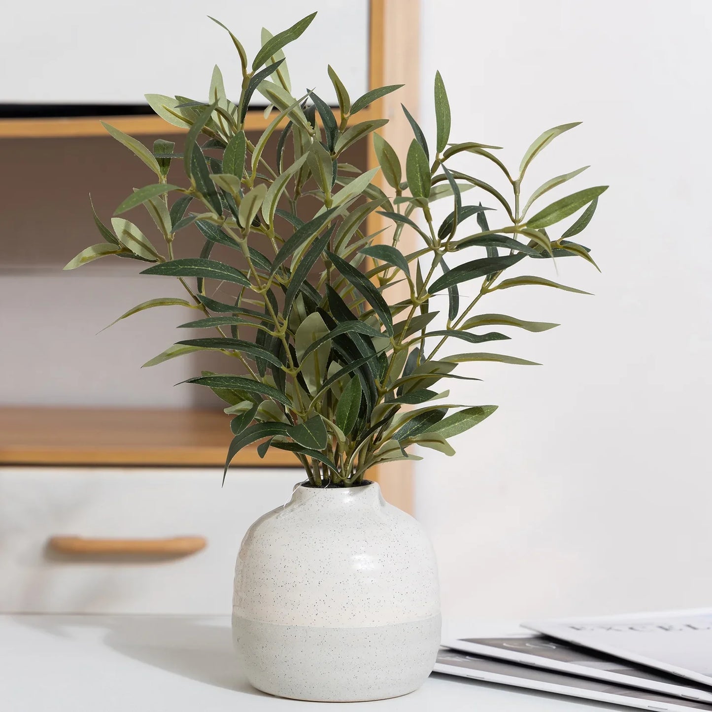 14" Indoor Artificial Olive Plant