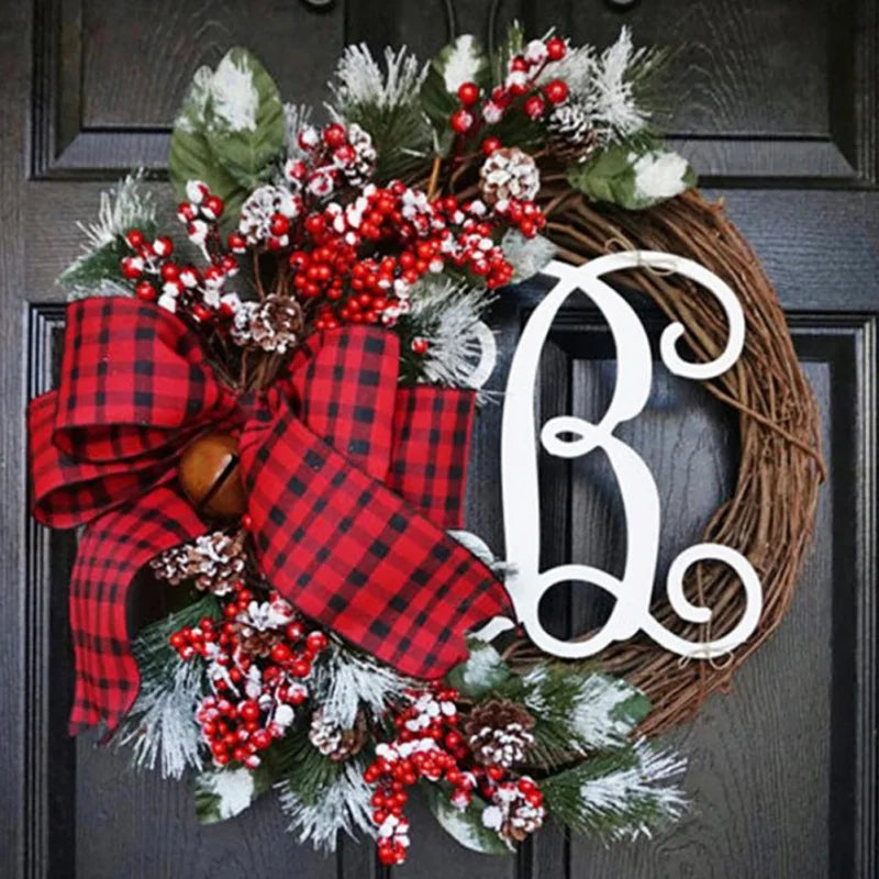 Christmas Letter Wreath