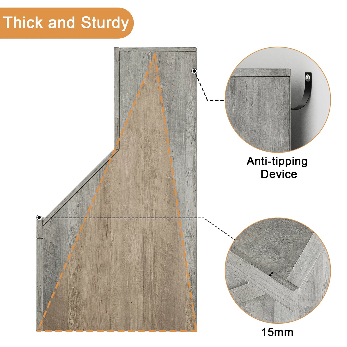 Wooden Kids Bookshelf