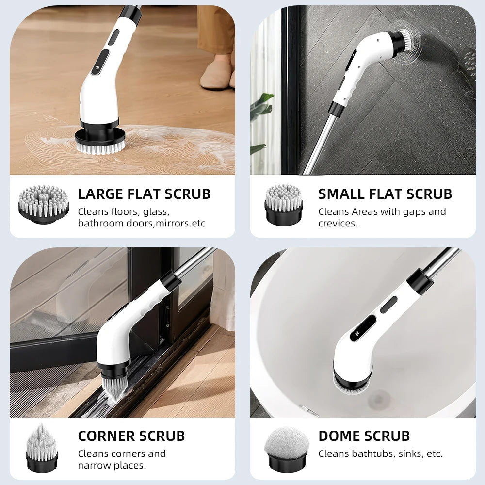 9-in-1 Cordless Cleaning Brush