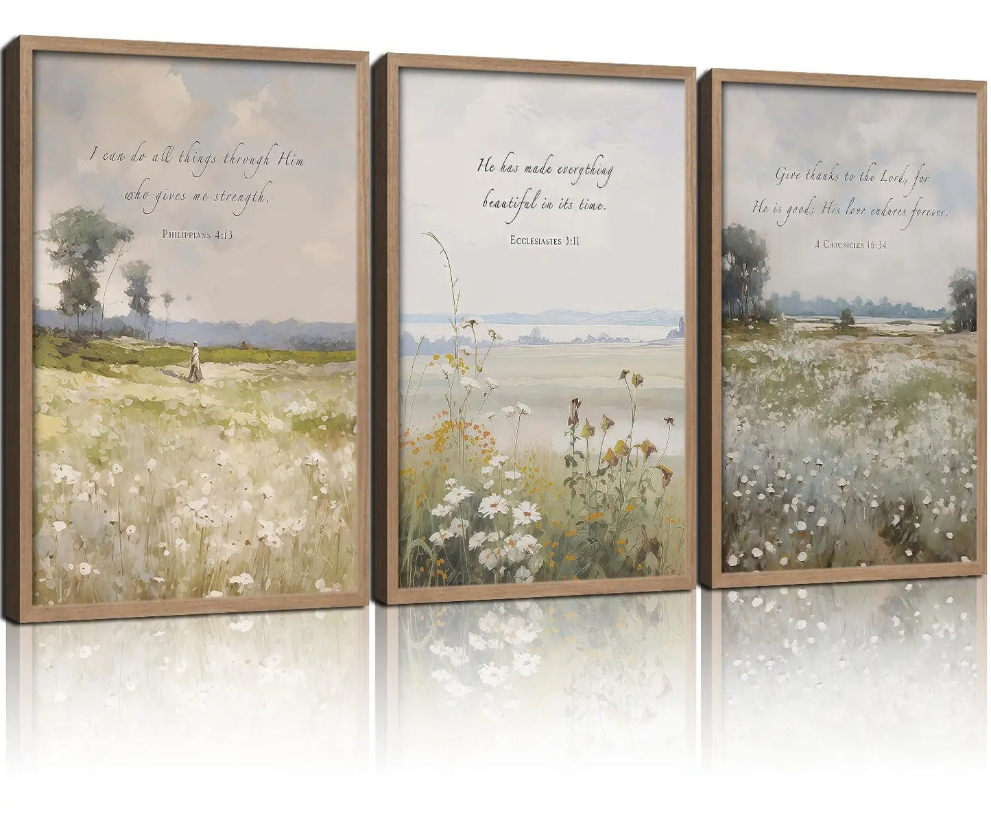2Pcs Framed Canvas Wall Art
