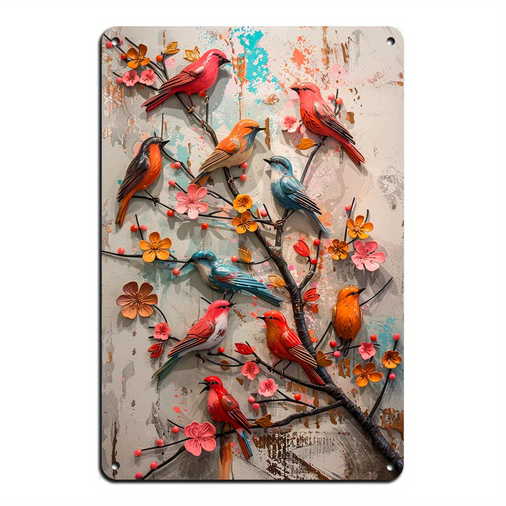 Metal Chicken Decorative Sign