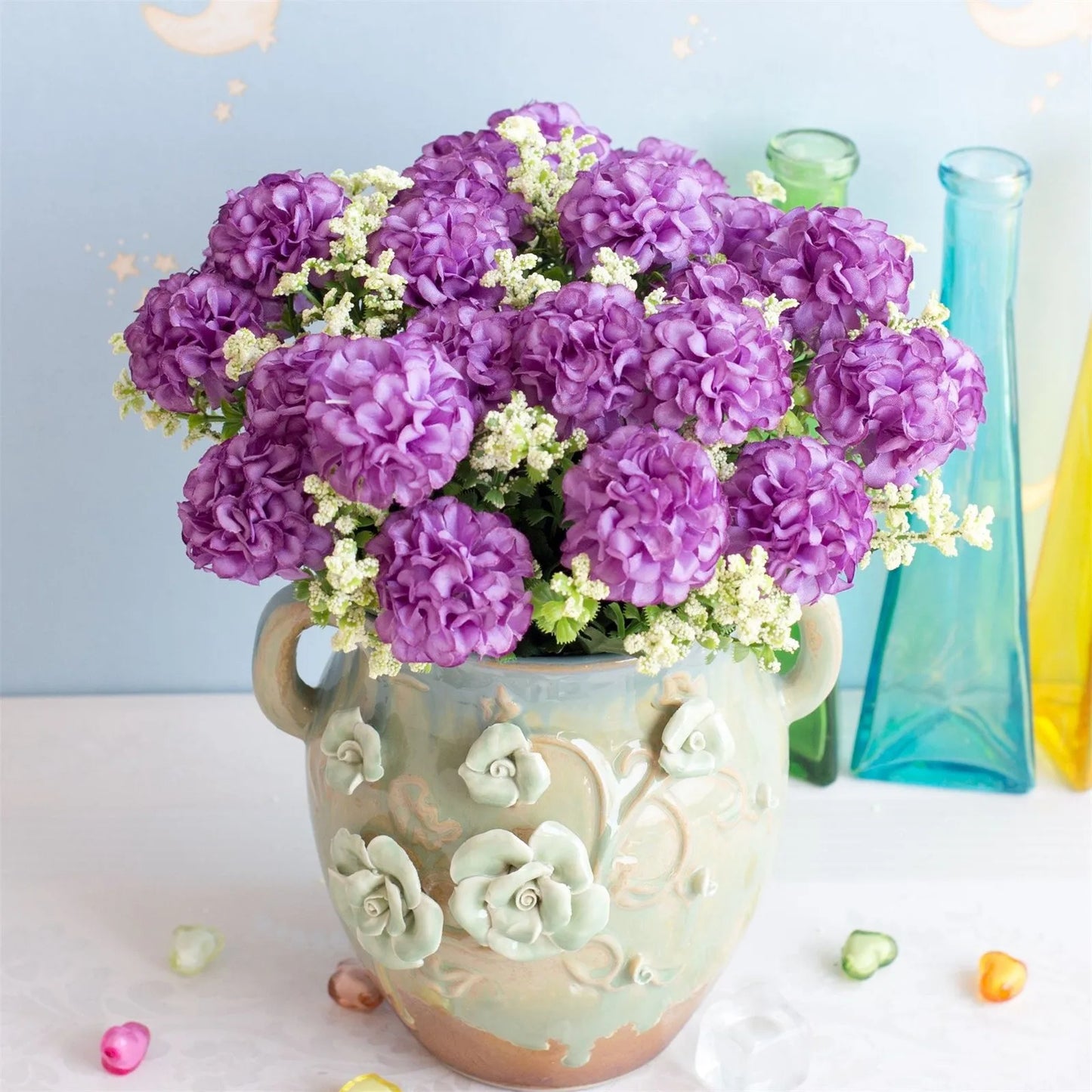 Realistic Artificial Hydrangea Bouquet