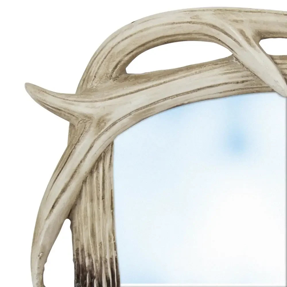 Antler Design 5x7 Photo Frame Swing Hooks Tabletop Display Glass Easel Decor