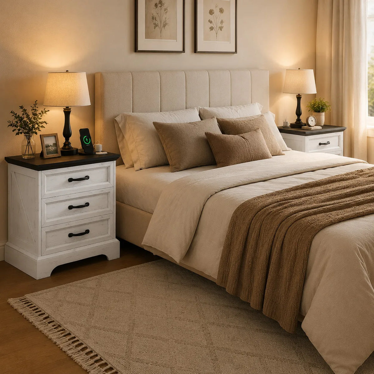 Farmhouse Bedside Cabinet
