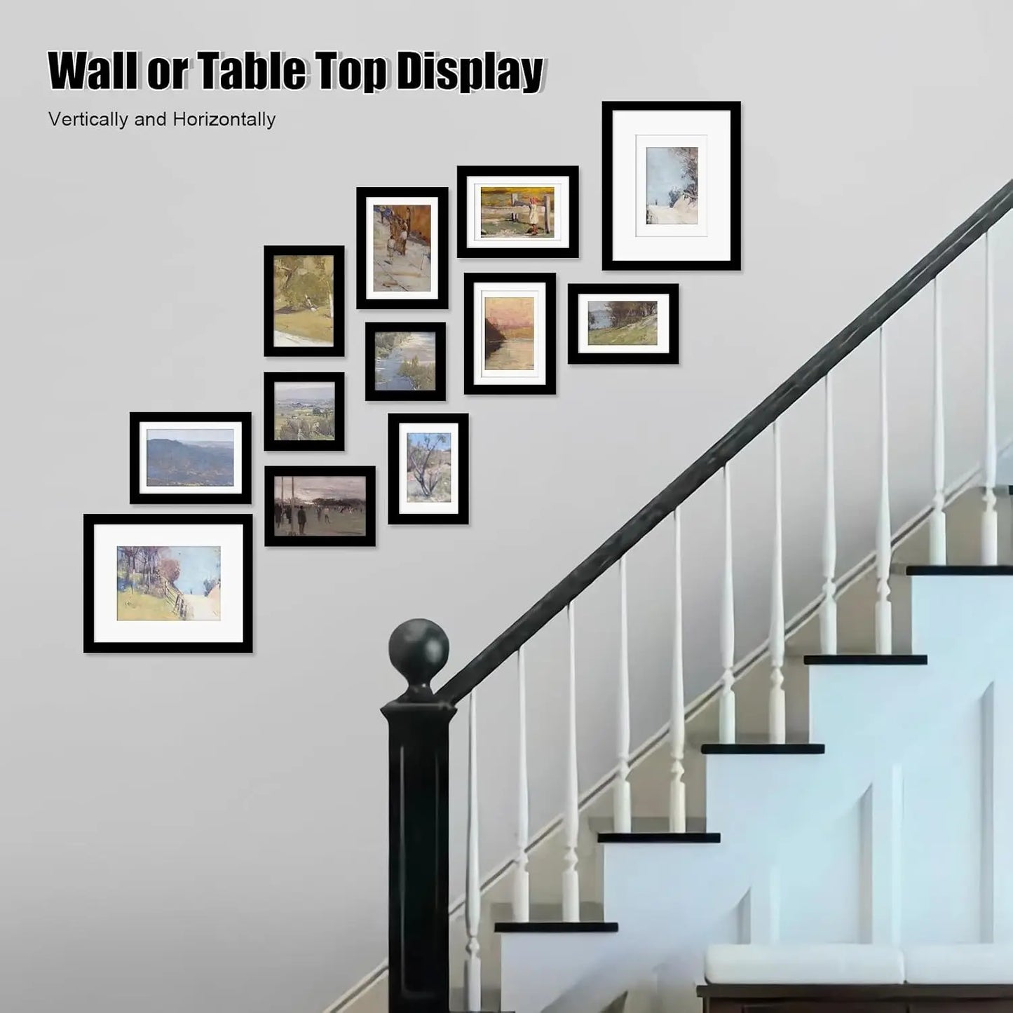 Egofine 12 Pack Black Gallery Wall Frame