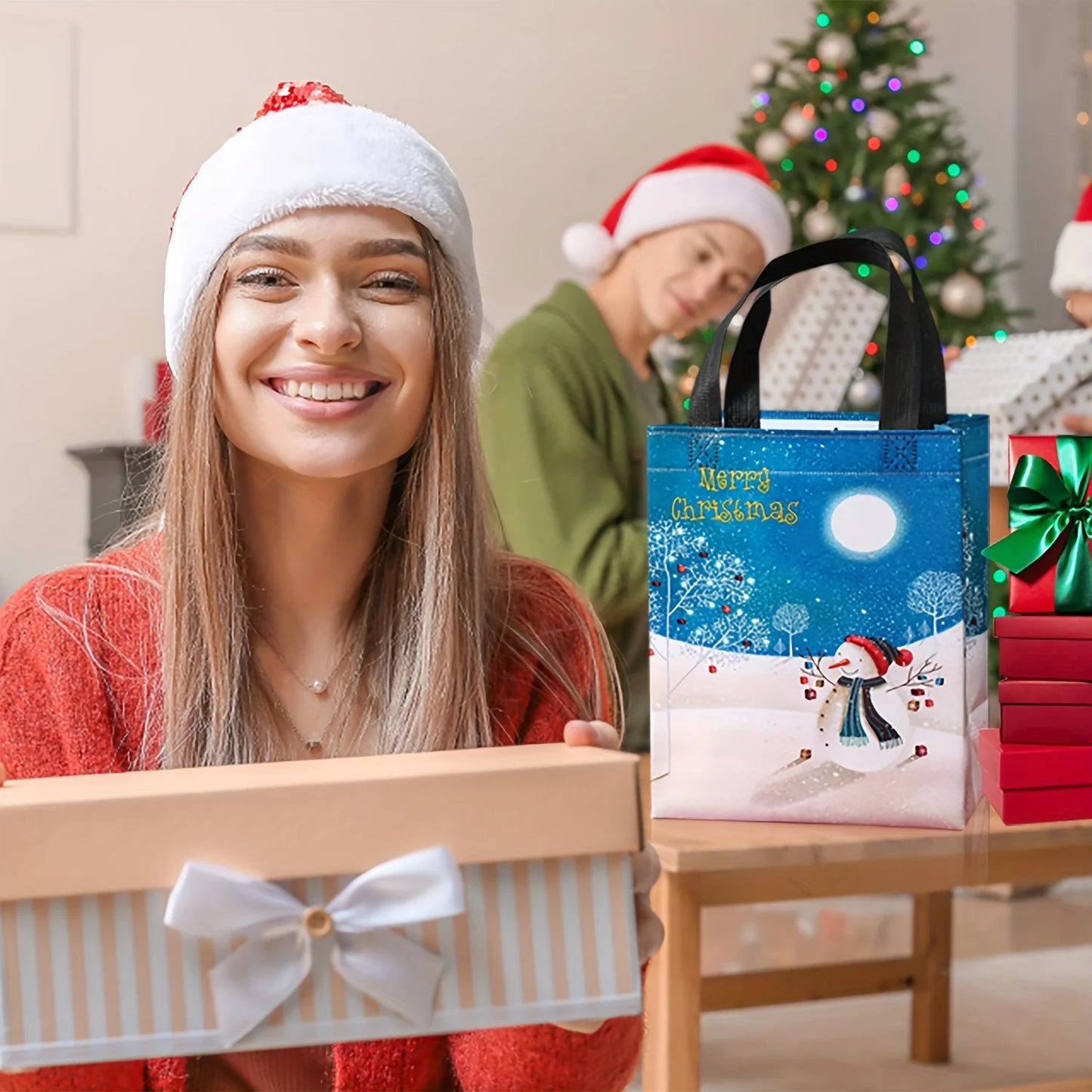 Large Reusable Christmas Gift Bags