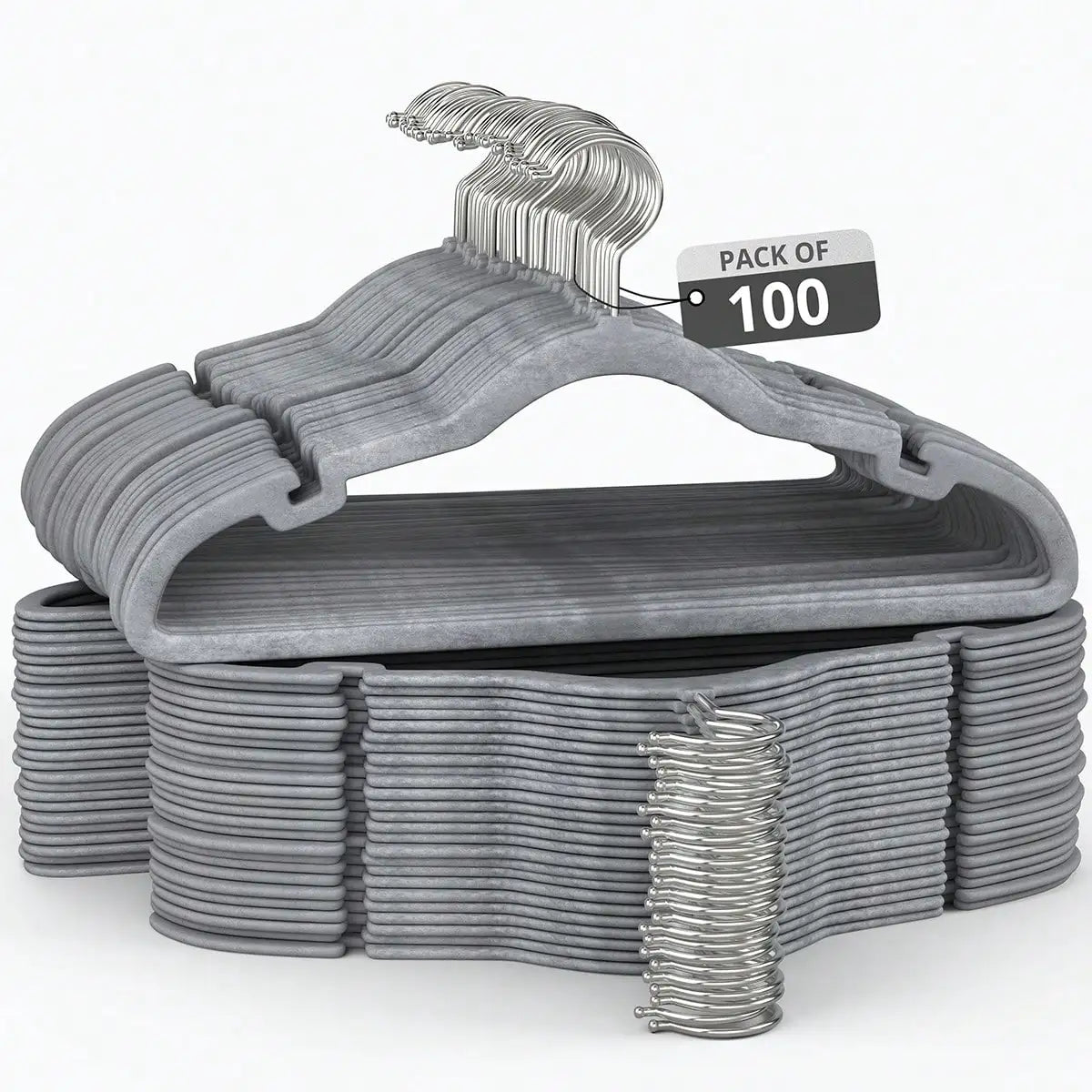 100 Pack Velvet Hanger