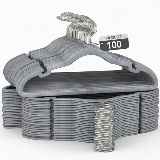 100 Pack Velvet Hanger