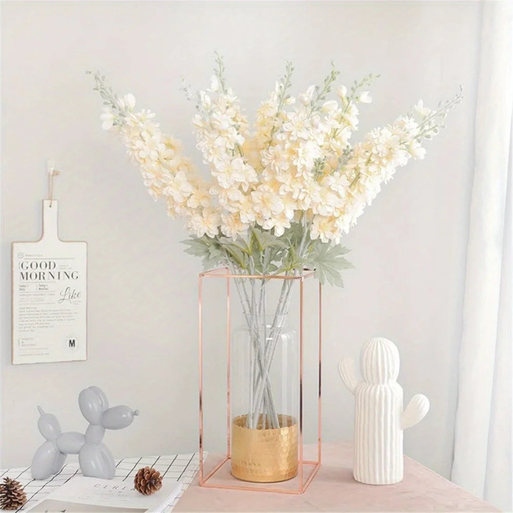 6 Pcs Delphinium Artificial Flowers for Tall Vase