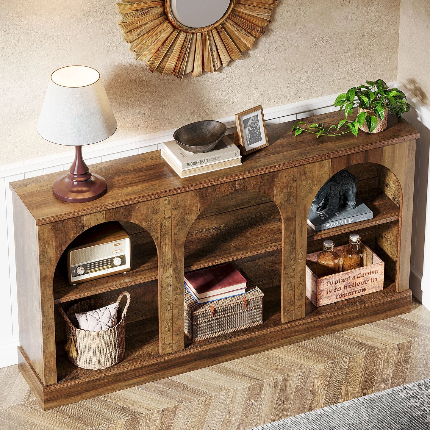 Tribesigns Farmhouse Console Table