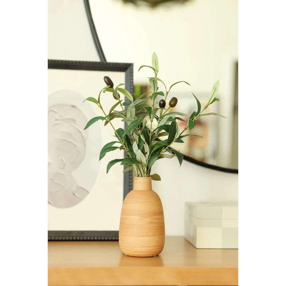 15 Inch Artificial Olive Potted Plant