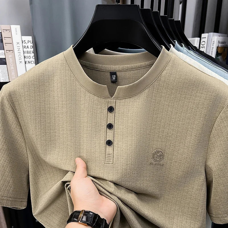 Men's Henley T Shirt