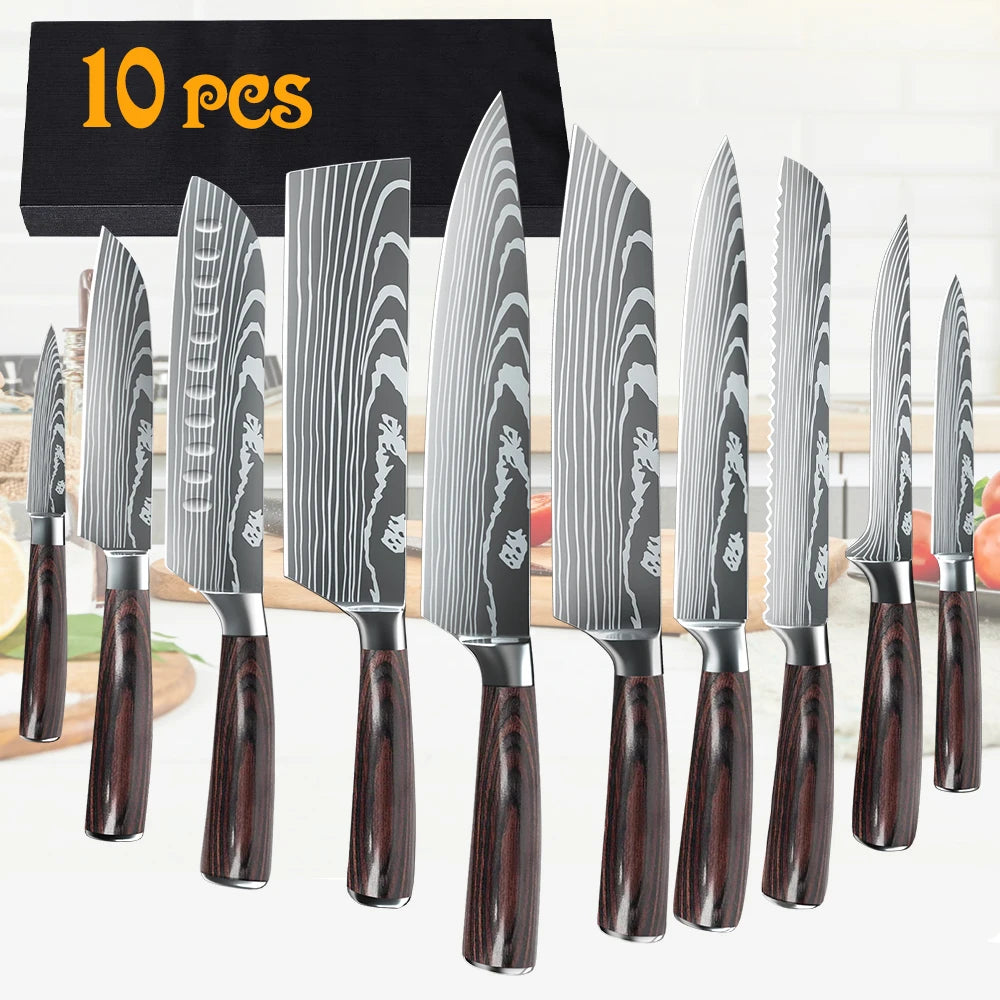 MDHAND 10pcs Knives Set