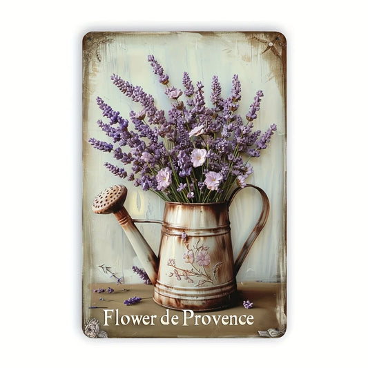 Iron Mural Art Rustic Flower 8x12 Inches